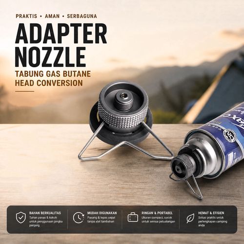 Adapter Gas Nozzle Tabung Gas Butane Head Conversion - Z10