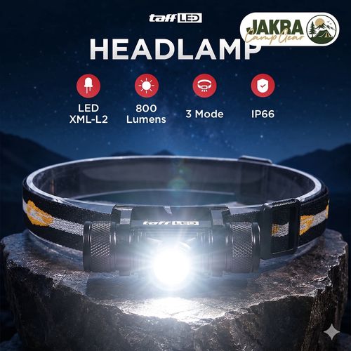 Headlamp LED IP66 800 Lumens